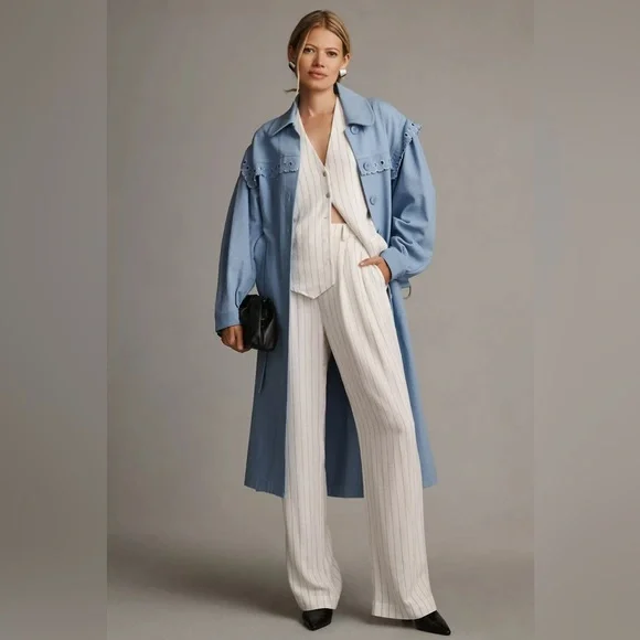 NWT Anthropologie Magali Pascal Milou Trench Coat - Picture 5 of 15